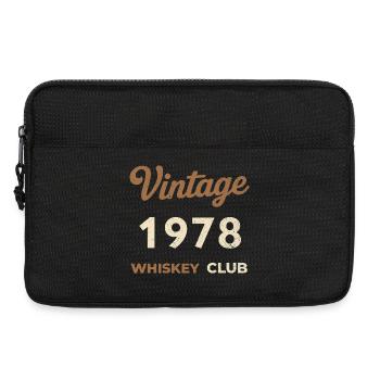 Millésime 1978 – Whiskey Club Rétro Année de naissance - Sacoche pour ordinateur portable 13 pouces - noir - Devant