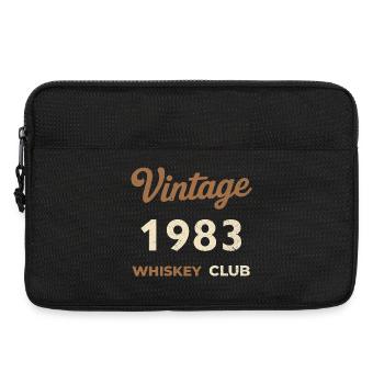 Vintage 1983 – Whiskey Club Retro Geburtsjahr - Laptoptasche 13" - Schwarz - Vorne