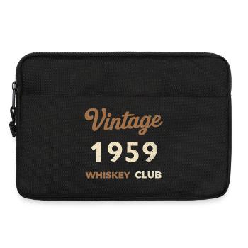 Vintage 1959 – Whiskey Club Retro Birth Year - Laptop bag 13" - black - Front