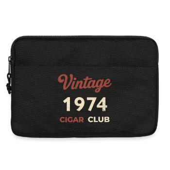 Vintage 1974 Cigar Club Retro Geburtsjahr Geschenk - Laptoptasche 13" - Schwarz - Vorne