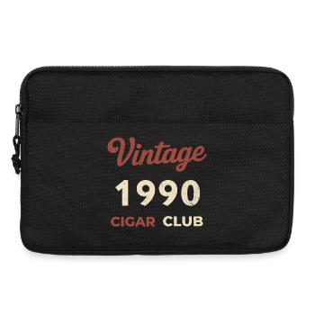 Vintage 1990 Cigar Club Retro Geburtsjahr Geschenk - Laptoptasche 13" - Schwarz - Vorne