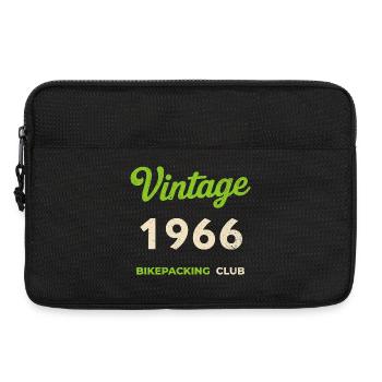Millésime 1966 – Bikepacking Club Rétro Année de naissance - Sacoche pour ordinateur portable 13 pouces - noir - Devant