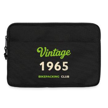 Vintage 1965 – Bikepacking Club Retro Birth Year - Laptop bag 13" - black - Front