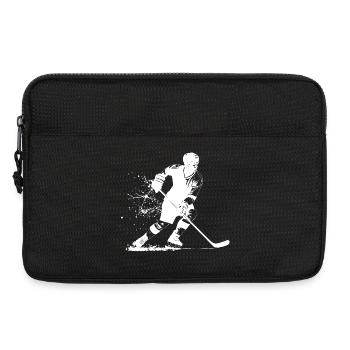 Energetische Eishockeygestaltung – Eishockey - Laptoptasche 13" - Schwarz - Vorne