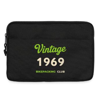 Millésime 1969 – Bikepacking Club Rétro Année de naissance - Sacoche pour ordinateur portable 13 pouces - noir - Devant