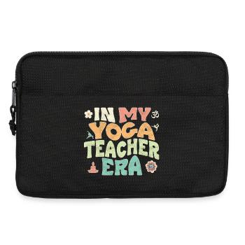 À l’époque de mon professeur de yoga - Sacoche pour ordinateur portable 13 pouces - noir - Devant