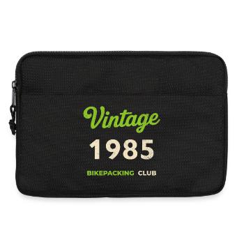 Vintage 1985 – Bikepacking Club Retro Geburtsjahr - Laptoptasche 13" - Schwarz - Vorne