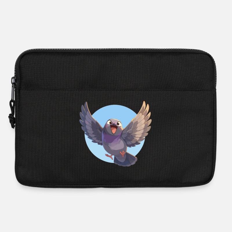 Tauben Taube - Laptoptasche 13" - Schwarz