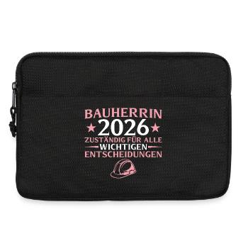 Constructeur 2026 Responsable de tout - construction de maison - Sacoche pour ordinateur portable 13 pouces - noir - Devant