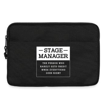 Theater Stage Manager Bühne - Laptop bag 13" - black - Front