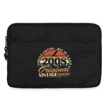 2008 Vintage Vintage Anniversaire Rétro Cadeau - Sacoche pour ordinateur portable 13 pouces - noir - Devant
