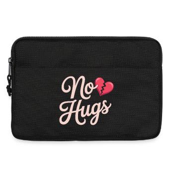 No Hugs Bitte Abstand Halten Umarmung Anti Social - Laptoptasche 13" - Schwarz - Vorne