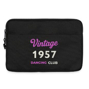 Vintage 1957 – Année de naissance rétro du Dancing Club - Sacoche pour ordinateur portable 13 pouces - noir - Devant