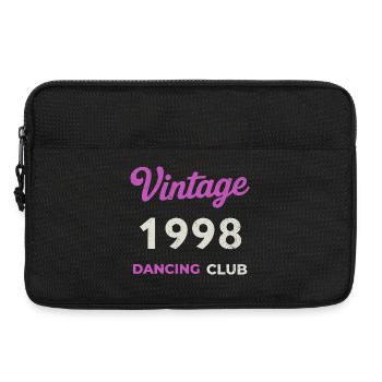 Vintage 1998 – Année de naissance rétro du Dancing Club - Sacoche pour ordinateur portable 13 pouces - noir - Devant