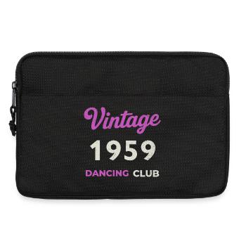 Vintage 1959 – Dancing Club Retro Année de naissance - Sacoche pour ordinateur portable 13 pouces - noir - Devant