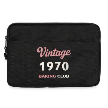 Millésime 1970 – Année de naissance rétro du Baking Club - Sacoche pour ordinateur portable 13 pouces - noir - Devant