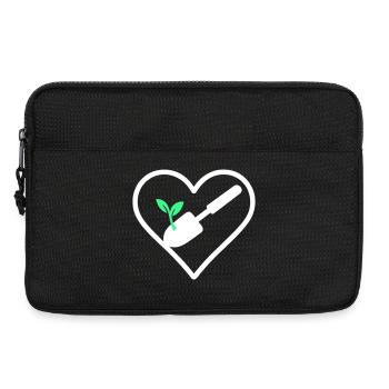 Herzgartenbau – Naturliebhaber-Design - Laptoptasche 13" - Schwarz - Vorne