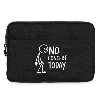 Pas de concert aujourd’hui, fan triste du concert - Sacoche pour ordinateur portable 13 pouces - noir - Devant