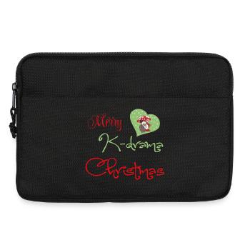 K-Drama Christmas Romance de Noël - Sacoche pour ordinateur portable 13 pouces - noir - Devant
