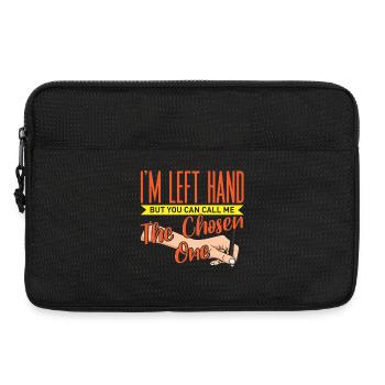 Funny Left Handed Chosen One Southpaw Design - Laptoptasche 13" - Schwarz - Vorne