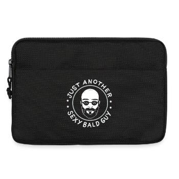 Just Another Sexy Bald Guy Funny Shaved Head Art - Laptop bag 13" - black - Front