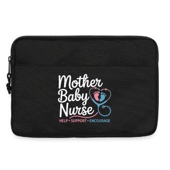 Mother Baby Nurse Emblem - Laptoptasche 13" - Schwarz - Vorne