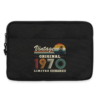 Originaler Vintage-Vintage-Retro-Geburtstag der 1970er Jahre - Laptoptasche 13" - Schwarz - Vorne
