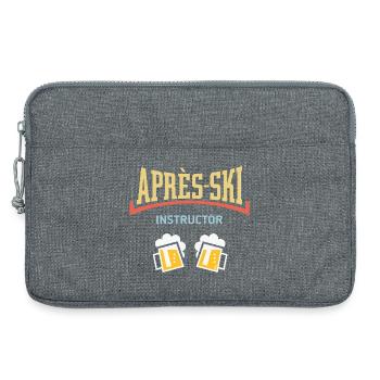 Après-Ski Instructor (Bier Apres Ski Konkav / 5C) - Laptoptasche 13" - Grau meliert - Vorne