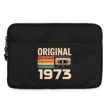 Originales 1973er Retro-Jubiläum 1973 - Laptoptasche 13" - Schwarz - Vorne