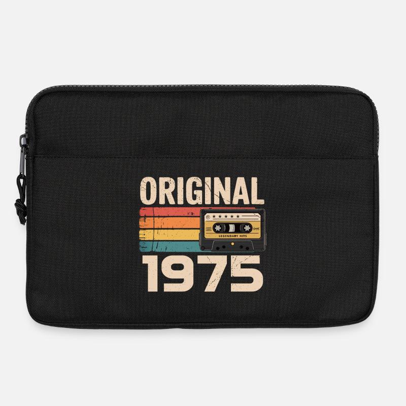 Originaler 1975er Retro-Geburtstag 1975 - Laptoptasche 13" - Schwarz