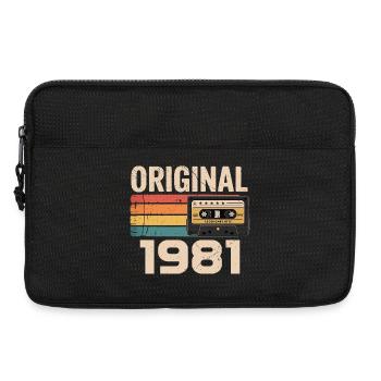 Originaler Retro-Geburtstag von 1981 Vintage 1981 - Laptoptasche 13" - Schwarz - Vorne