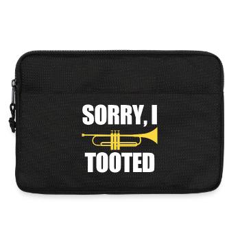 Trompete Entschuldigung, ich habe getupft - Laptoptasche 13" - Schwarz - Vorne