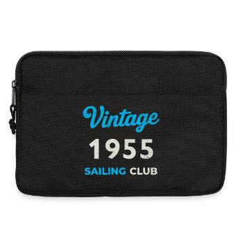 Millésime 1955 – Année de naissance rétro du Yachting Club - Sacoche pour ordinateur portable 13 pouces - noir - Devant