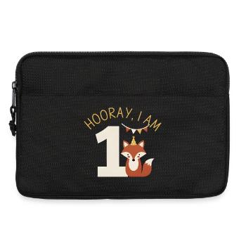 Hourra, j’ai 1 anniversaire de Sweet Fox - Sacoche pour ordinateur portable 13 pouces - noir - Devant