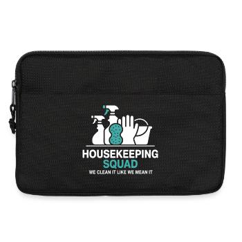 Funny Cleaning Design - Laptop bag 13" - black - Front