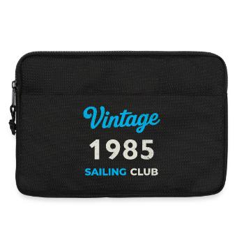 Vintage 1985 – Sailing Club Retro Geburtsjahr - Laptoptasche 13" - Schwarz - Vorne