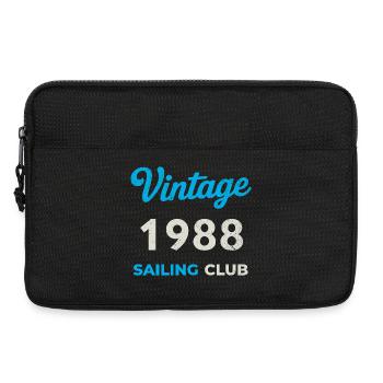 Millésime 1988 – Année de naissance rétro du Yachting Club - Sacoche pour ordinateur portable 13 pouces - noir - Devant