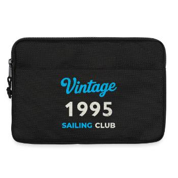 Vintage 1995 – Sailing Club Retro Geburtsjahr - Laptoptasche 13" - Schwarz - Vorne