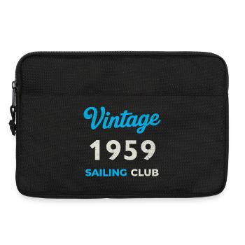 Vintage 1959 – Sailing Club Retro Geburtsjahr - Laptoptasche 13" - Schwarz - Vorne