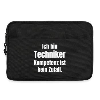 Ich bin Techniker: Kompetenz ist kein Zufall - Laptoptasche 13" - Schwarz - Vorne