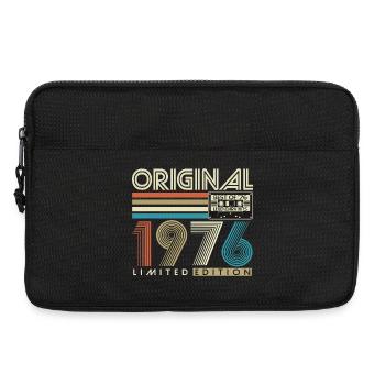 50. Geburtstag Geschenk 1976 Jahrgang Retro - Laptoptasche 13" - Schwarz - Vorne