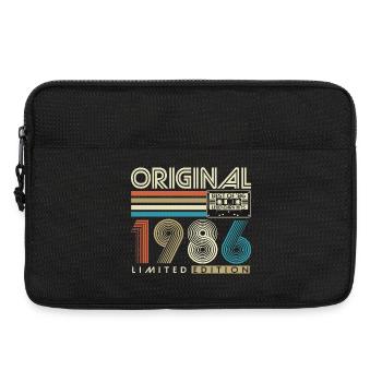40. Geburtstag Retro Geschenk 1986 Jahrgang - Laptoptasche 13" - Schwarz - Vorne