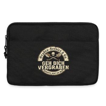 Go Bury You Graves Service Humor - Laptop bag 13" - black - Front
