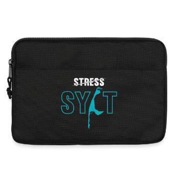 Vacances en mer du Nord STRESS SYLT Drôle - Sacoche pour ordinateur portable 13 pouces - noir - Devant