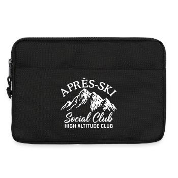 Après Ski Social Club High Altitude Club Skiing - Laptop bag 13" - black - Front