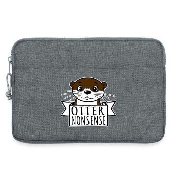 Otter Nonsense Lustig Wortspiel Otter Liebe Spruch - Laptoptasche 13" - Grau meliert - Vorne
