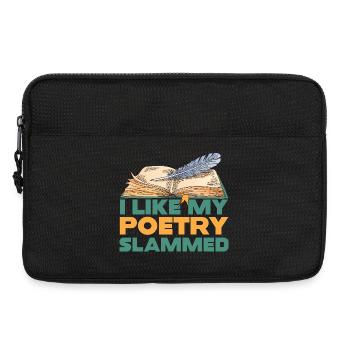 I Like My Poetry Slammed - Laptop bag 13" - black - Front