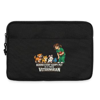 Tierarzt Tiermediziner - Laptoptasche 13" - Schwarz - Vorne