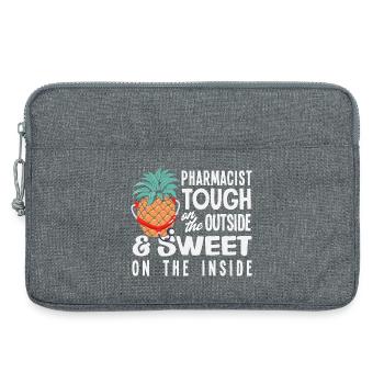 Ananas-apothekerin Süße, Harte Apotheke - Laptoptasche 13" - Grau meliert - Vorne