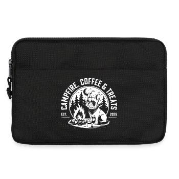 Café de camp et friandises bouledogue français - Sacoche pour ordinateur portable 13 pouces - noir - Devant